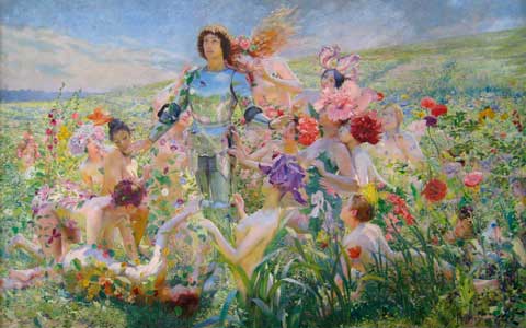 El Parsifal Develado. El caballero de las Flores, de Georges Rochegrosse.